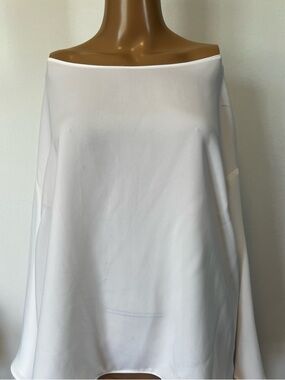 Ralph Lauren White Boatneck Top